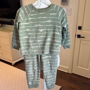 Copper Pearl - Kids Teton - Crew Sweatshirt & Matching Jogger Set - Size: 4T